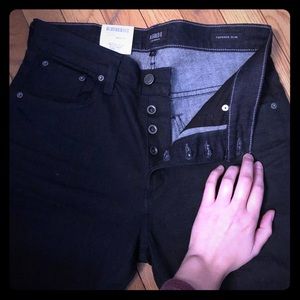 AGOLDE tapered slim jeans black size 28